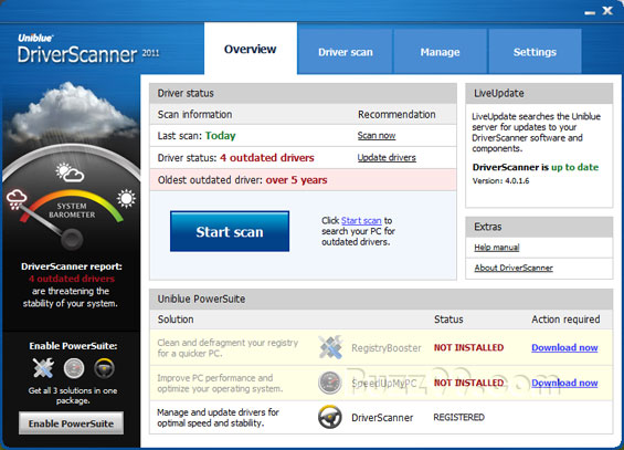 Uniblue Driverscanner 2011 Free Download